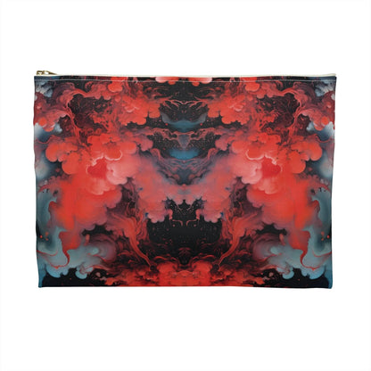 Accessory Pouch - Ethereal Crimson Flow - Dark - by Jelly Kvlt