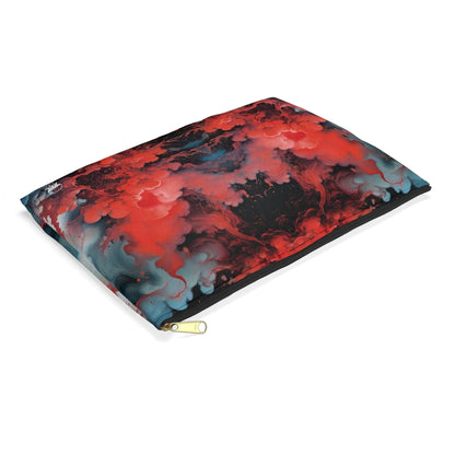 Accessory Pouch - Ethereal Crimson Flow - Dark - by Jelly Kvlt