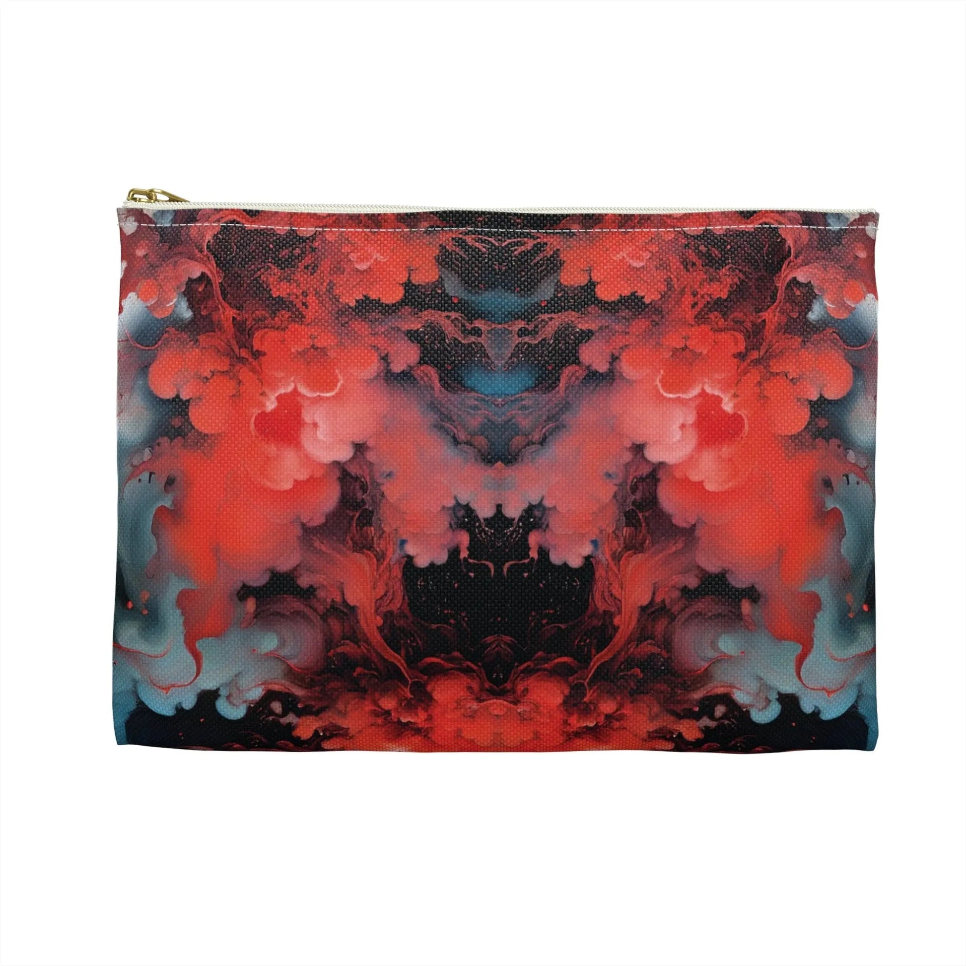 Accessory Pouch - Ethereal Crimson Flow - Dark - by Jelly Kvlt