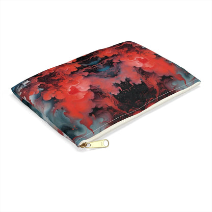 Accessory Pouch - Ethereal Crimson Flow - Dark - by Jelly Kvlt