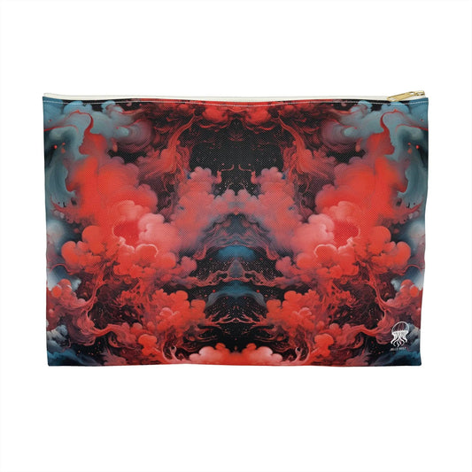 Accessory Pouch - Ethereal Crimson Flow - Dark - by Jelly Kvlt