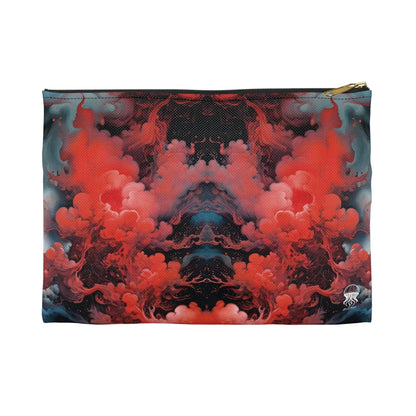 Accessory Pouch - Ethereal Crimson Flow - Dark - by Jelly Kvlt