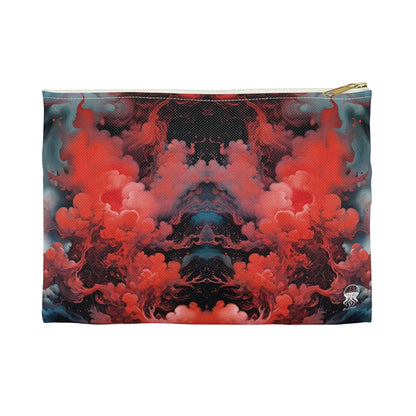 Accessory Pouch - Ethereal Crimson Flow - Dark - by Jelly Kvlt