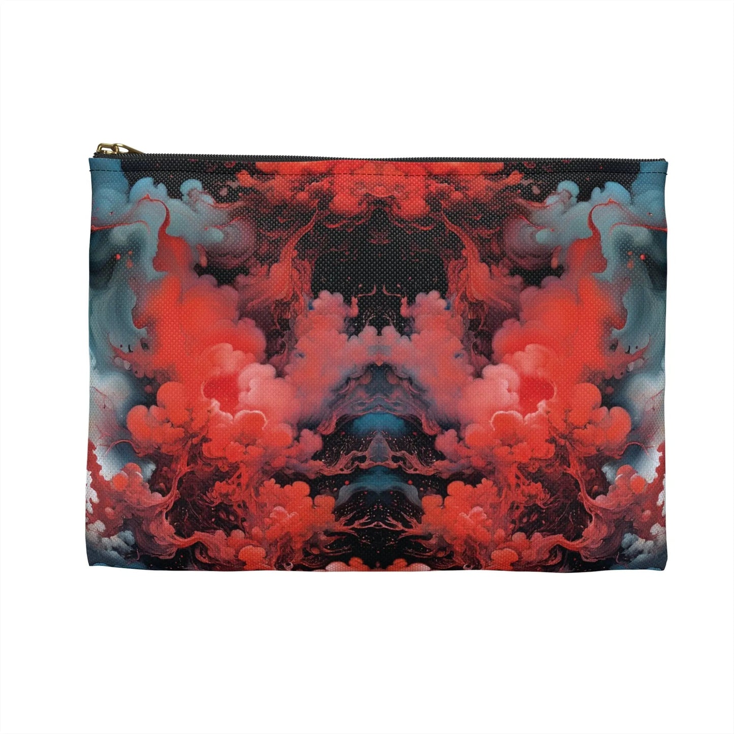 Accessory Pouch - Ethereal Crimson Flow - Duality - by Jelly Kvlt