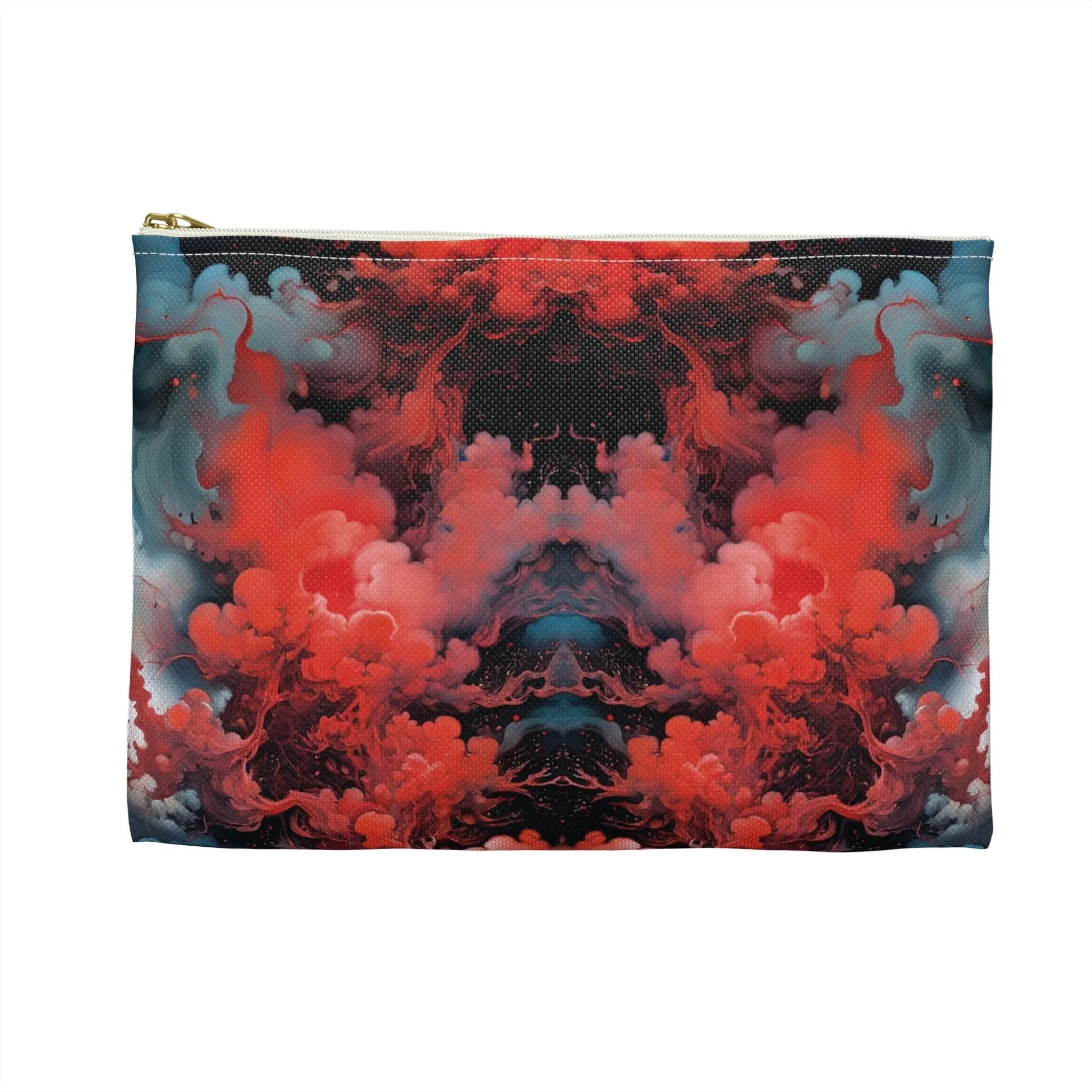 Accessory Pouch - Ethereal Crimson Flow - Duality - by Jelly Kvlt