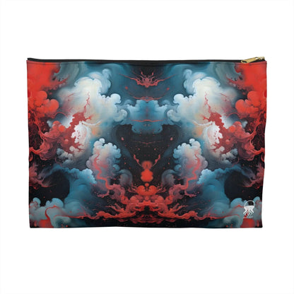 Accessory Pouch - Ethereal Crimson Flow - Duality - by Jelly Kvlt