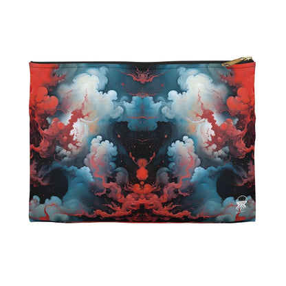 Accessory Pouch - Ethereal Crimson Flow - Duality - by Jelly Kvlt