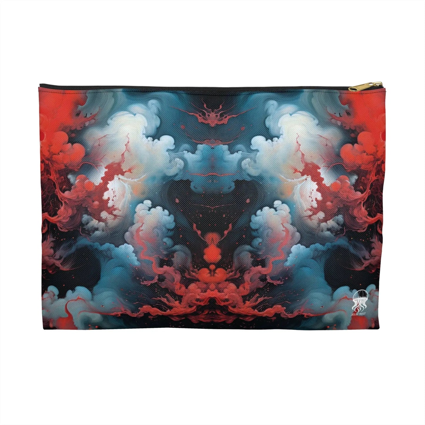 Accessory Pouch - Ethereal Crimson Flow - Light - by Jelly Kvlt