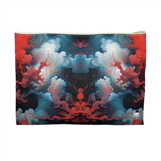 Accessory Pouch - Ethereal Crimson Flow - Light - by Jelly Kvlt