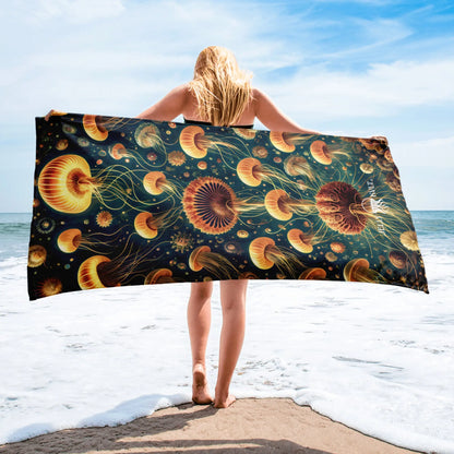 Beach Towel - Eldritch Ballet - by Jelly Kvlt