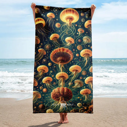 Beach Towel - Eldritch Ballet - by Jelly Kvlt