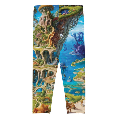 Capri Leggings - Fantasia Lagoon by Jelly Kvlt