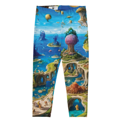 Capri Leggings - Fantasia Lagoon by Jelly Kvlt