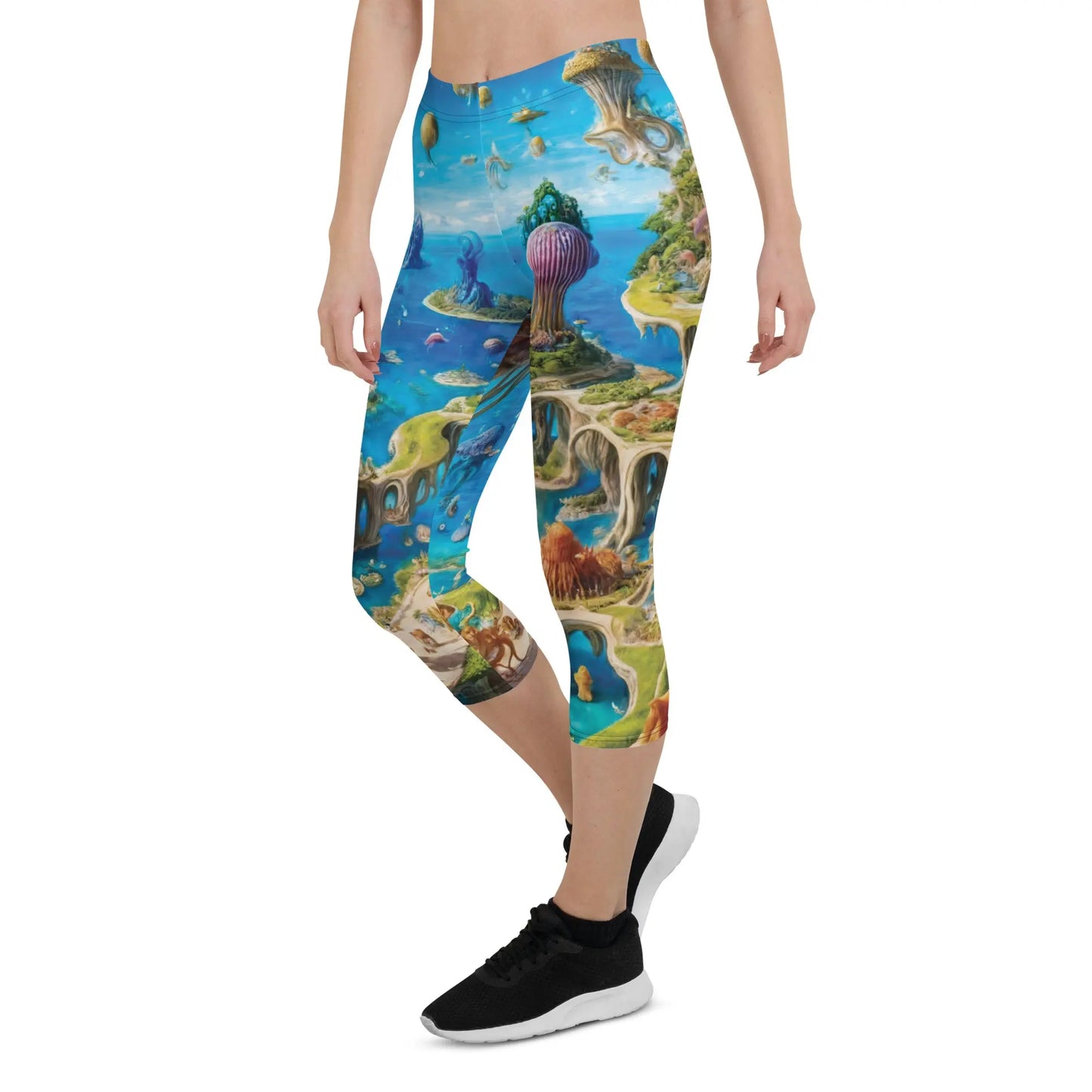 Capri Leggings - Fantasia Lagoon by Jelly Kvlt