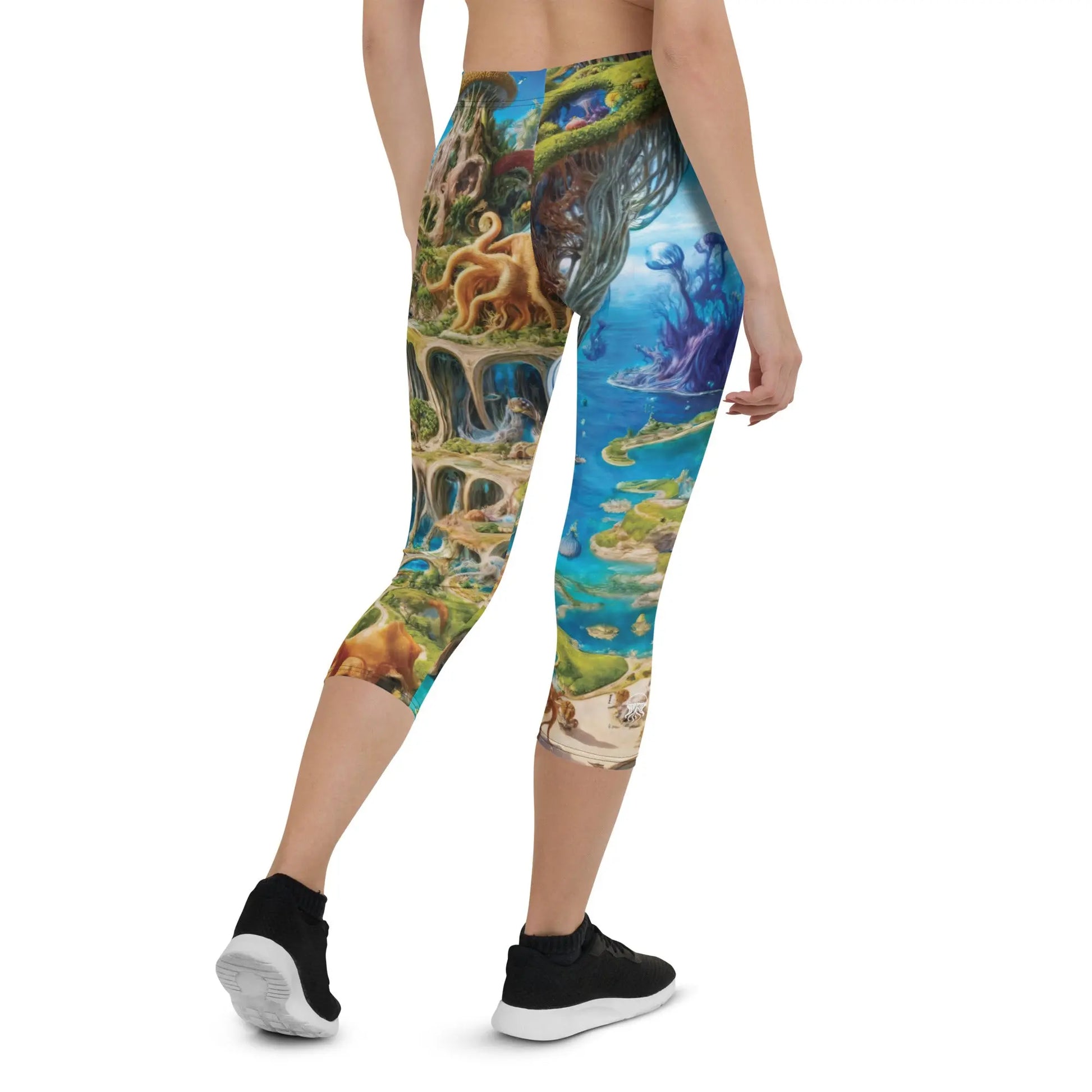 Capri Leggings - Fantasia Lagoon by Jelly Kvlt