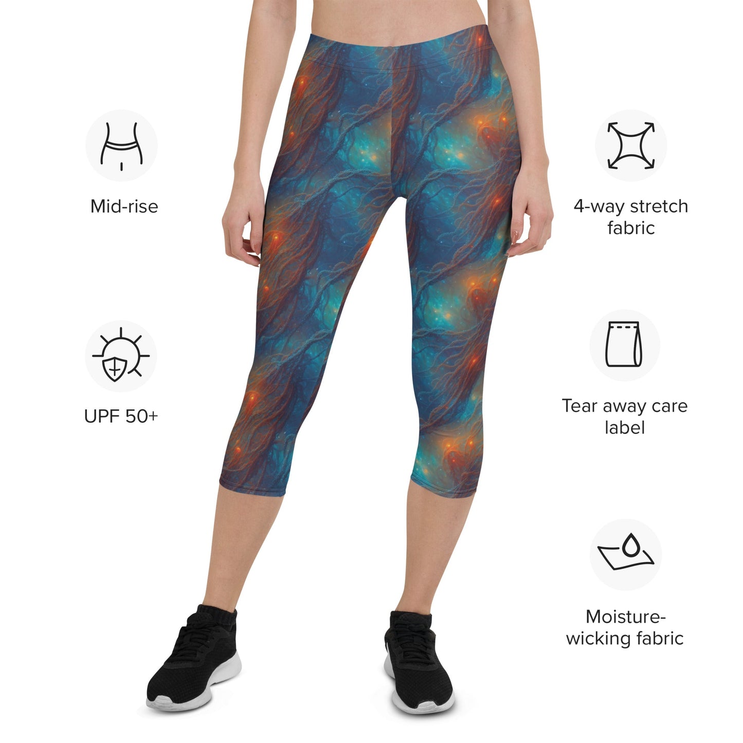 Capri Leggings - Nebular Nexus - by Jelly Kvlt