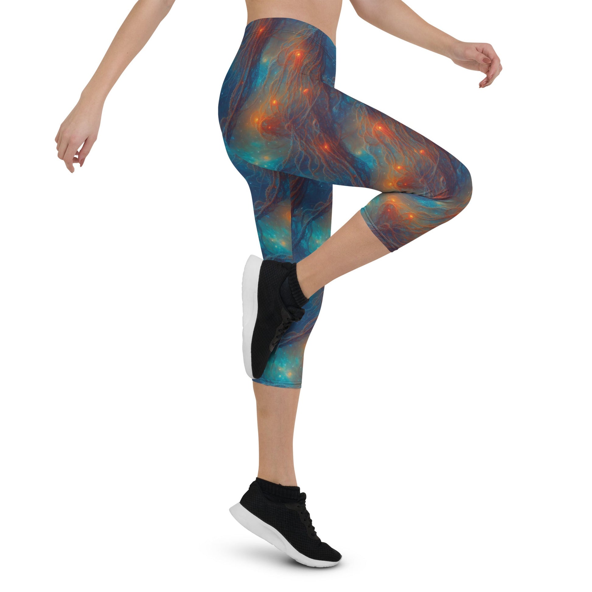 Capri Leggings - Nebular Nexus - by Jelly Kvlt