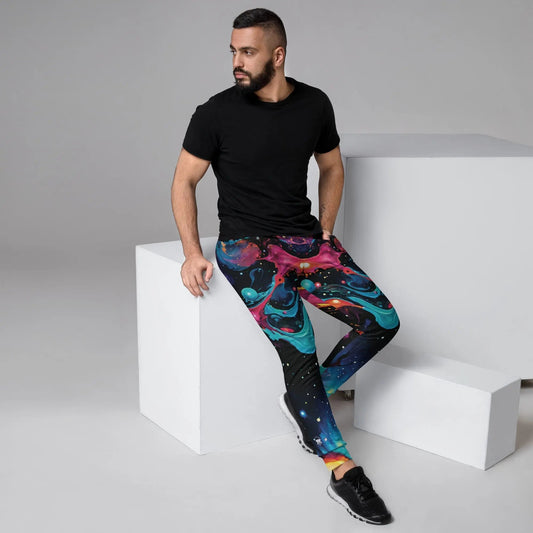 Men's Comfortable Joggers  - Astral Tempest - by Jelly Kvlt