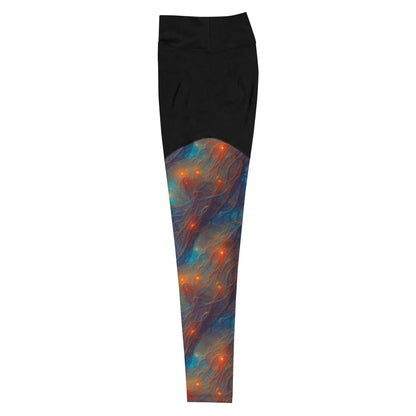 Compression Leggings - Nebular Nexus | Jelly Kvlt