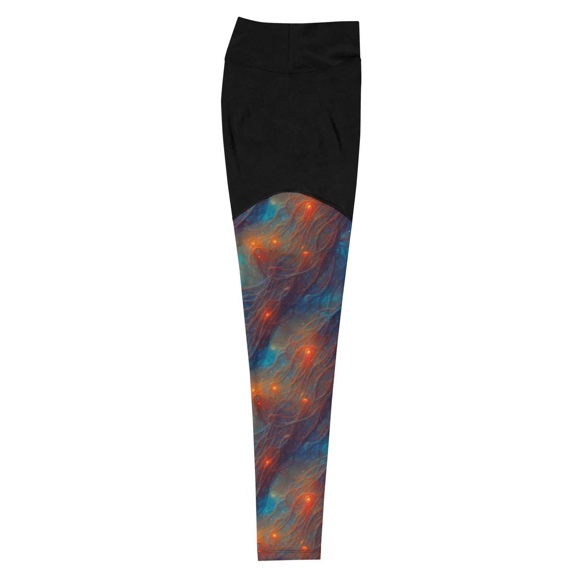 Compression Leggings - Nebular Nexus | Jelly Kvlt