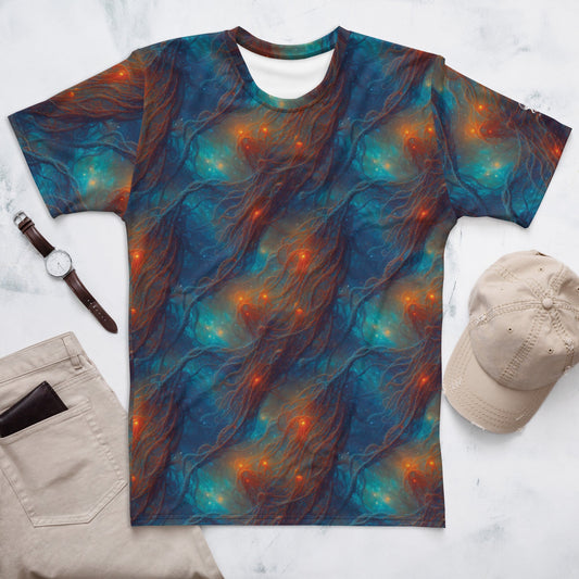 Men's Crewneck T-shirt - Nebular Nexus - by Jelly Kvlt