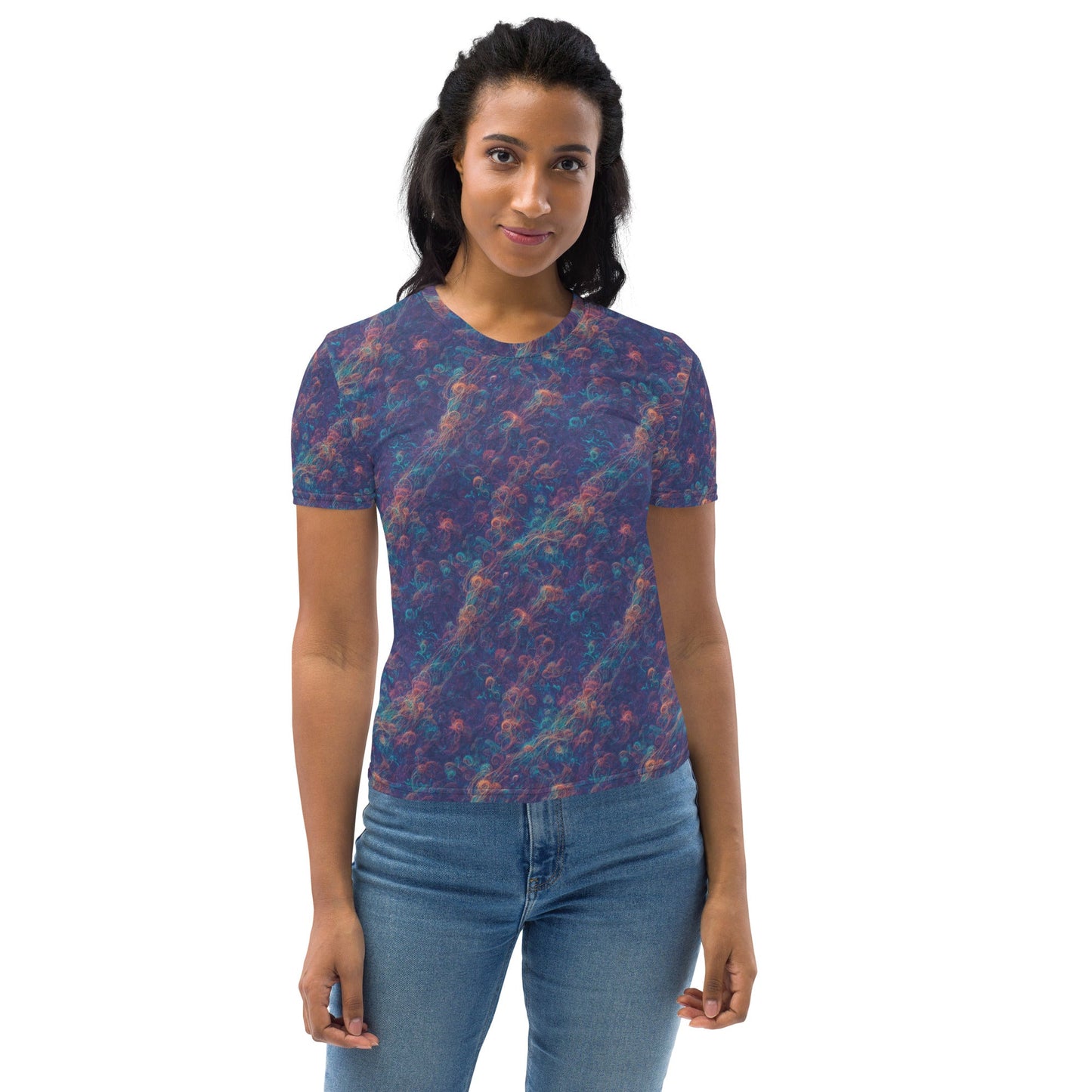 Women's Crewneck T-Shirt - Galactic Tangle | Jelly Kvlt