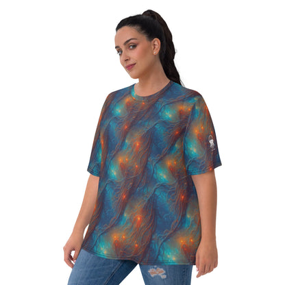 Women's Crewneck T-Shirt - Nebular Nexus | Jelly Kvlt