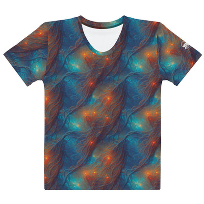 Women's Crewneck T-Shirt - Nebular Nexus | Jelly Kvlt