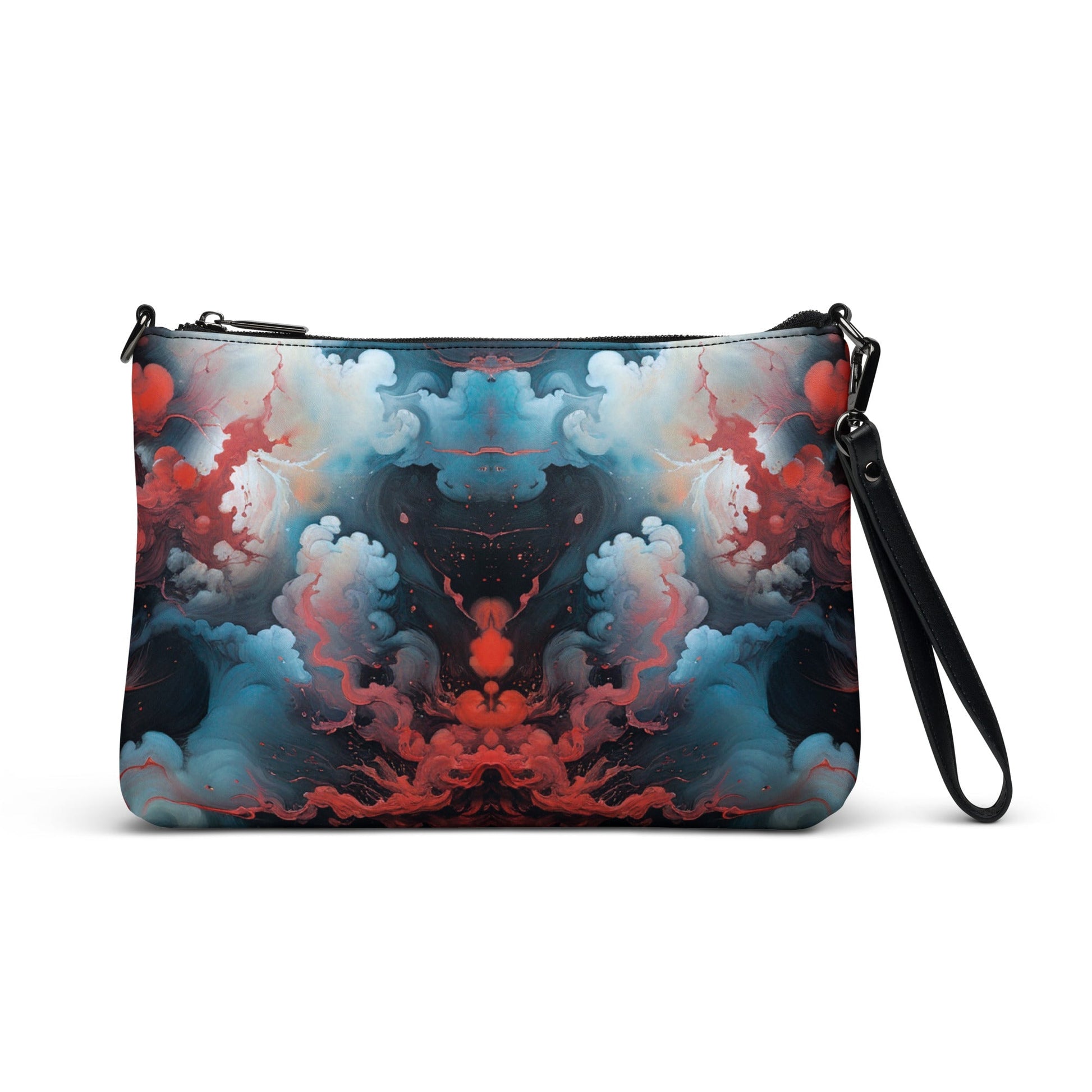 Crossbody bag - Ethereal Crimson Flow - Dual Harmony Jelly Kvlt