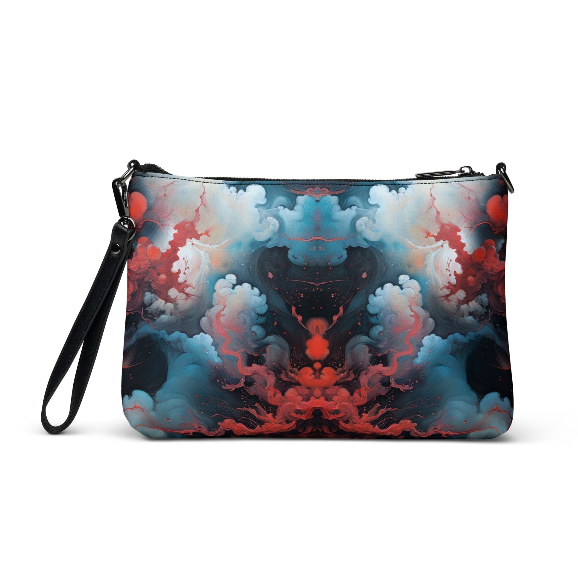 Crossbody bag - Ethereal Crimson Flow - Light Jelly Kvlt