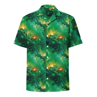 Hawaiian Shirt - Viridian Shroud - by Jelly Kvlt