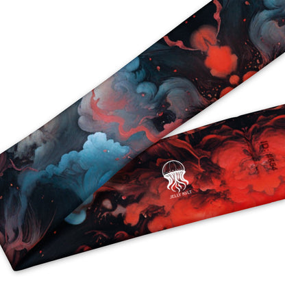 Headband - Ethereal Crimson Flow - Light Jelly Kvlt