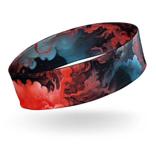 Headband - Ethereal Crimson Flow - Light Jelly Kvlt