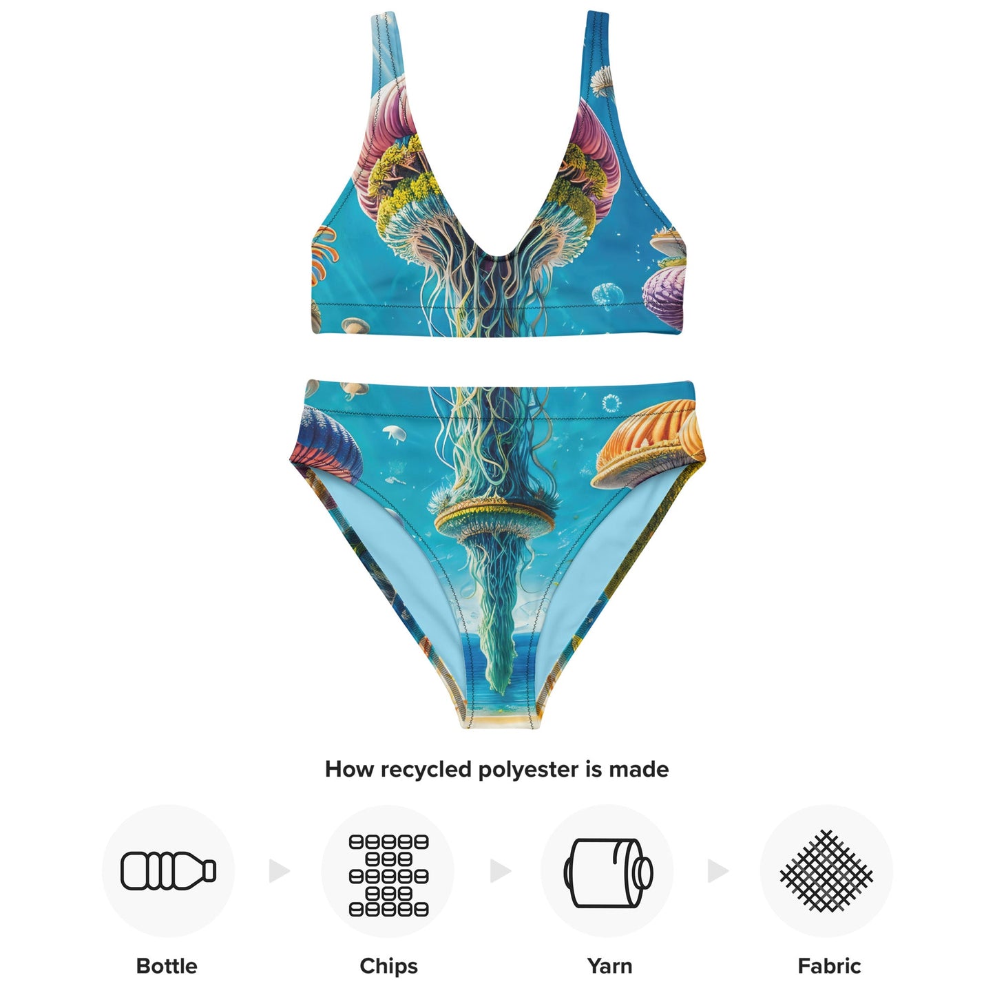 High-waisted bikini - Sandsational Fiesta Jelly Kvlt