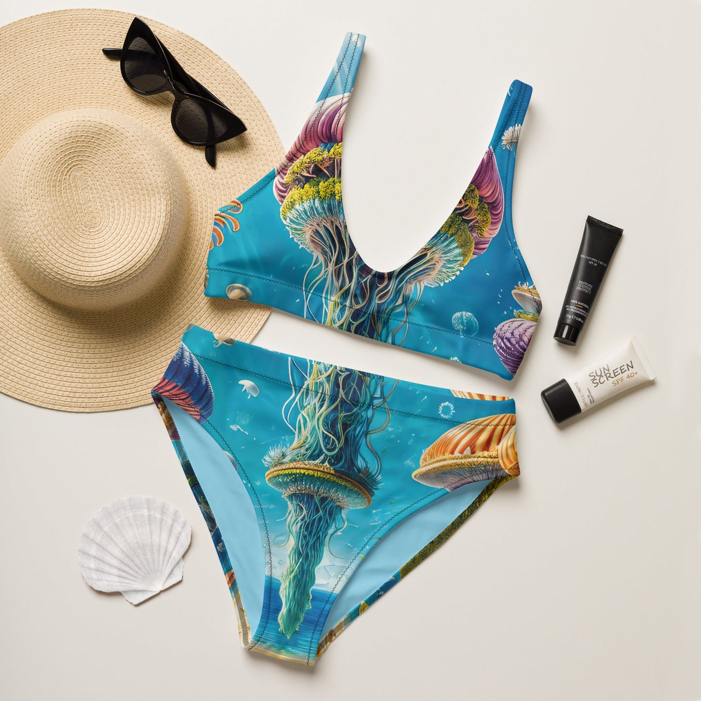 High-waisted bikini - Sandsational Fiesta Jelly Kvlt