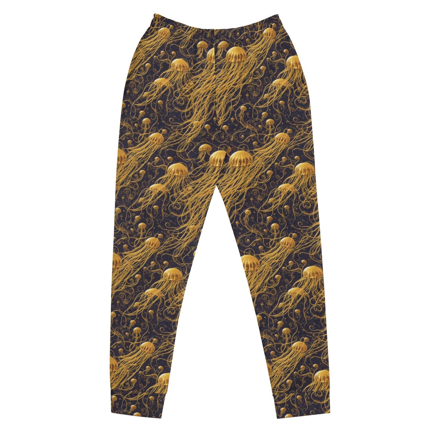 Women's Joggers - Black and Gold Jellyfishes | Jelly Kvlt