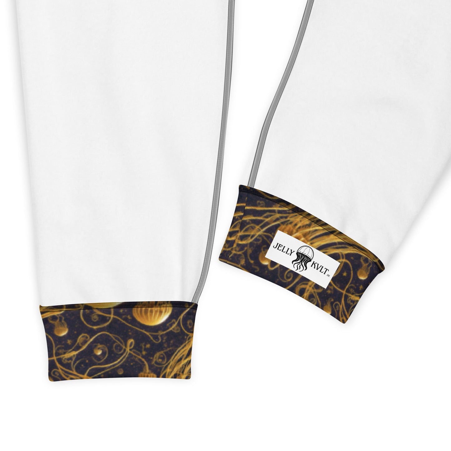 Women's Joggers - Black and Gold Jellyfishes | Jelly Kvlt