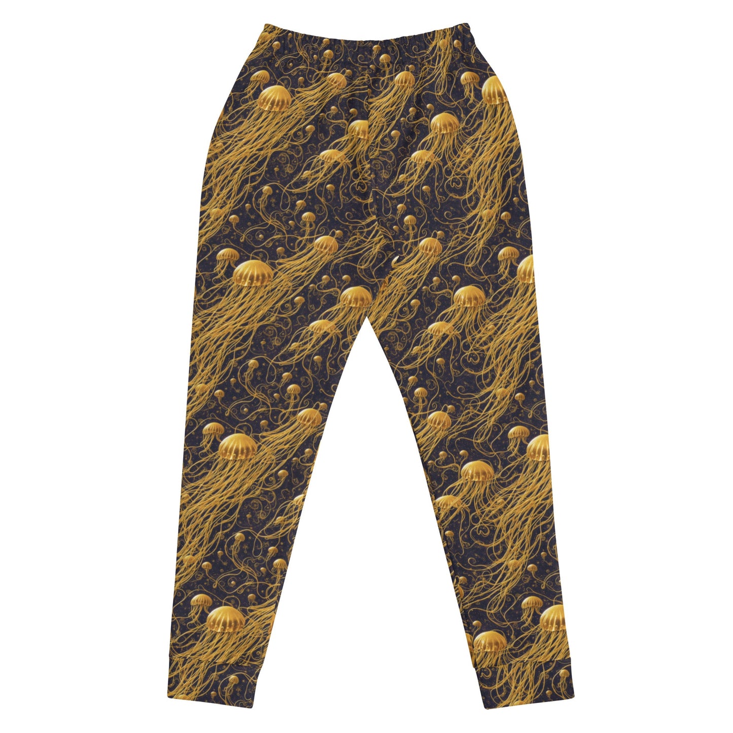 Women's Joggers - Black and Gold Jellyfishes | Jelly Kvlt