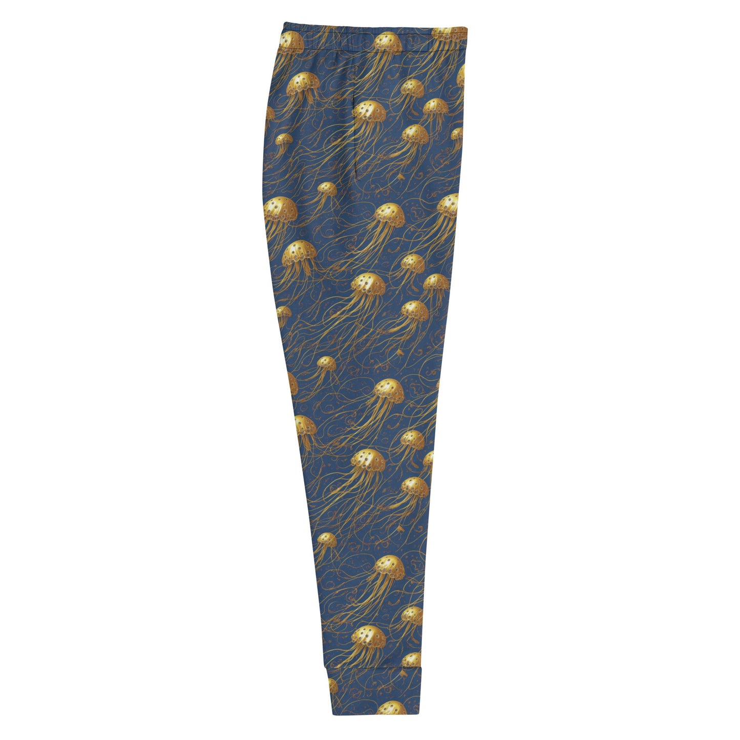 Women's Joggers - Blue and Gold Jellyfishes | Jelly Kvlt