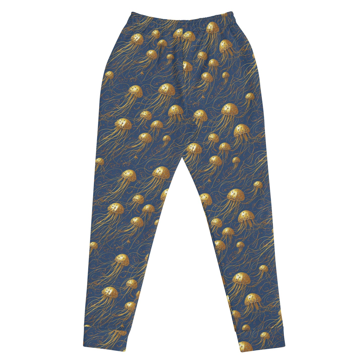 Women's Joggers - Blue and Gold Jellyfishes | Jelly Kvlt