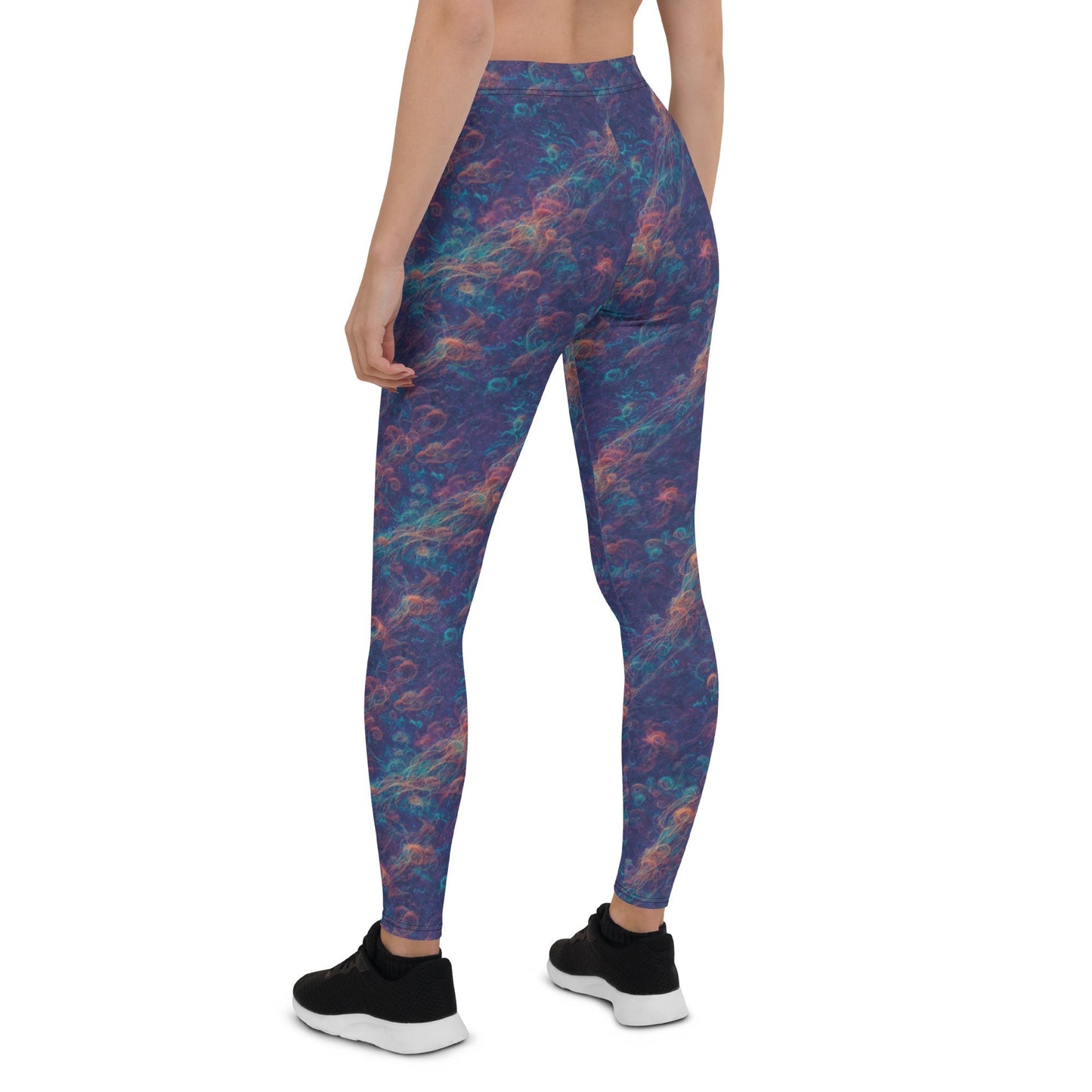 Women's Mid-Rise Leggings - Galactic Tangle - by Jelly Kvlt