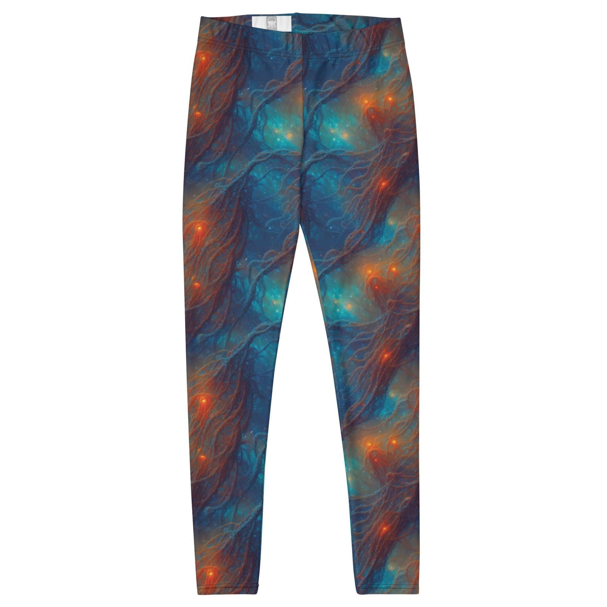 Women's Mid-Rise Leggings - Nebular Nexus - by Jelly Kvlt