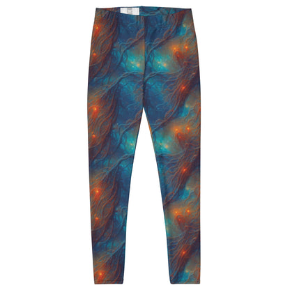 Women's Mid-Rise Leggings - Nebular Nexus - by Jelly Kvlt