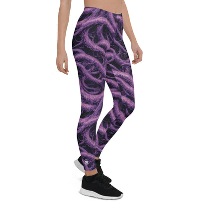 Women's Mid-Rise Leggings - Void Reach - by Jelly Kvlt