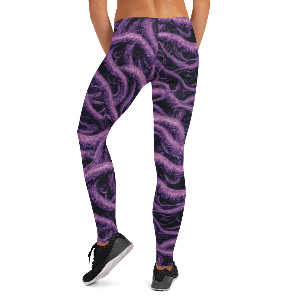 Women's Mid-Rise Leggings - Void Reach - by Jelly Kvlt