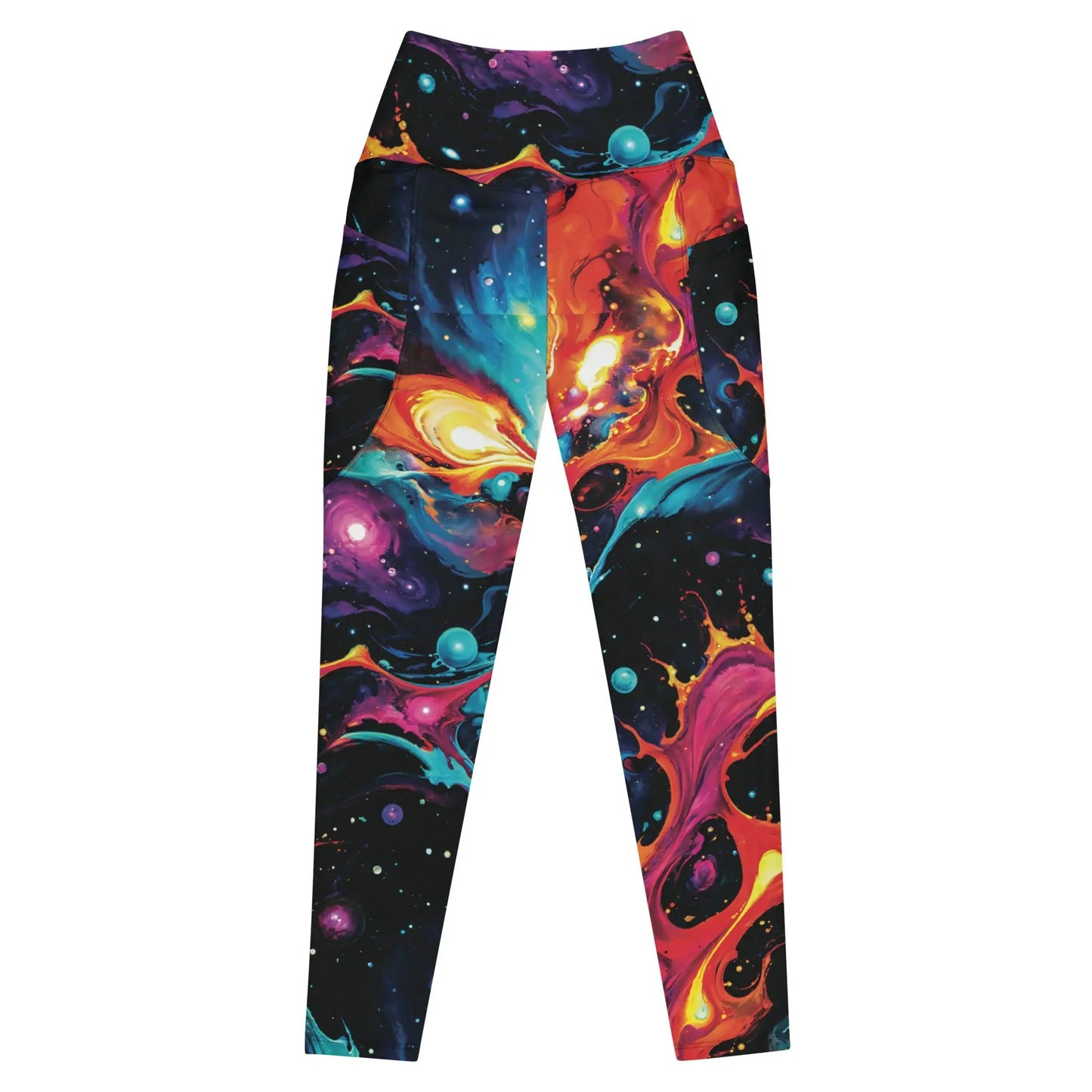 Leggings with pockets - Astral Tempest - by Jelly Kvlt