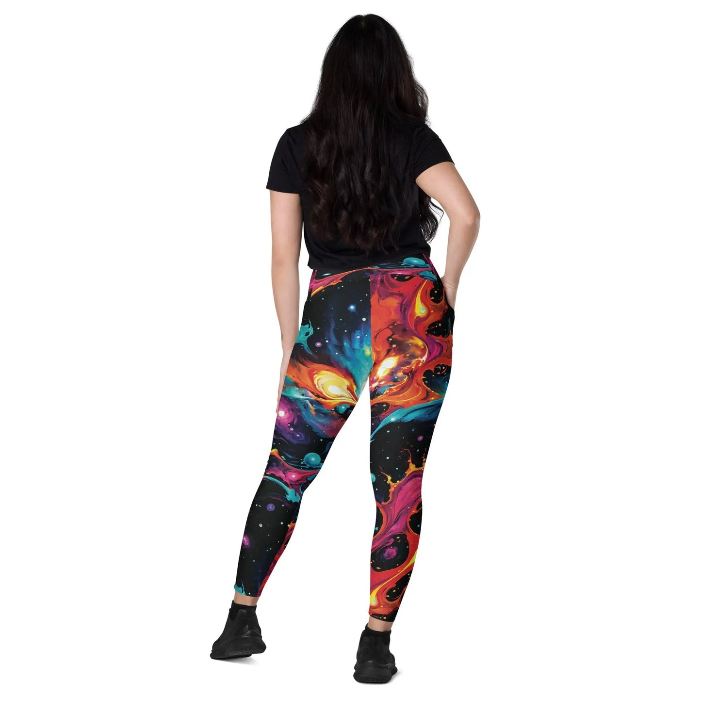 Leggings with pockets - Astral Tempest - by Jelly Kvlt