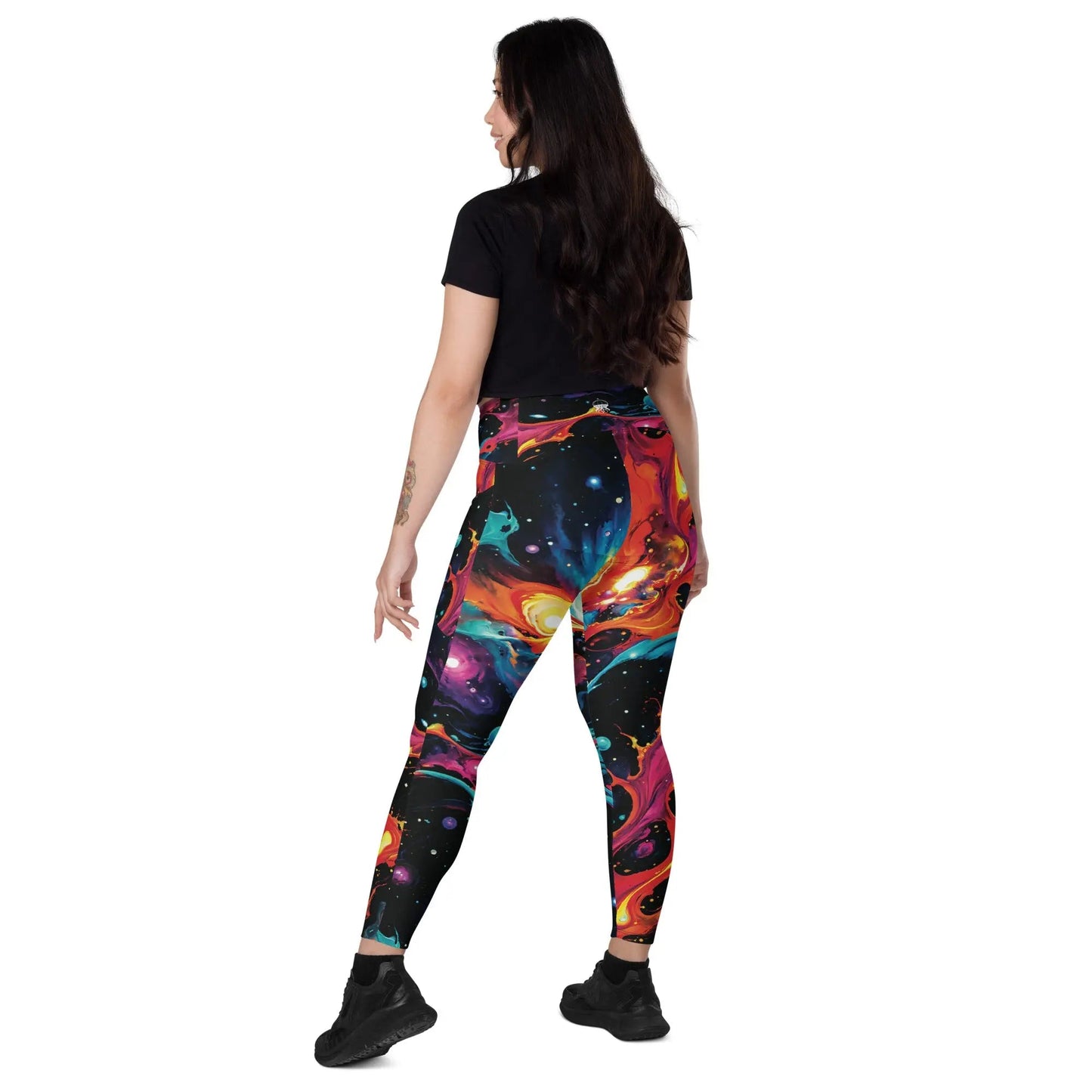 Leggings with pockets - Astral Tempest - by Jelly Kvlt