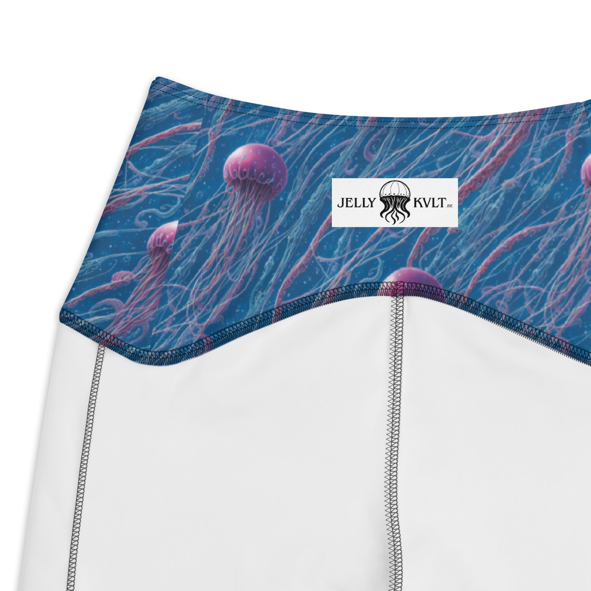 Leggings with pockets - Blue and Violet Jellyfishes | Jelly Kvlt