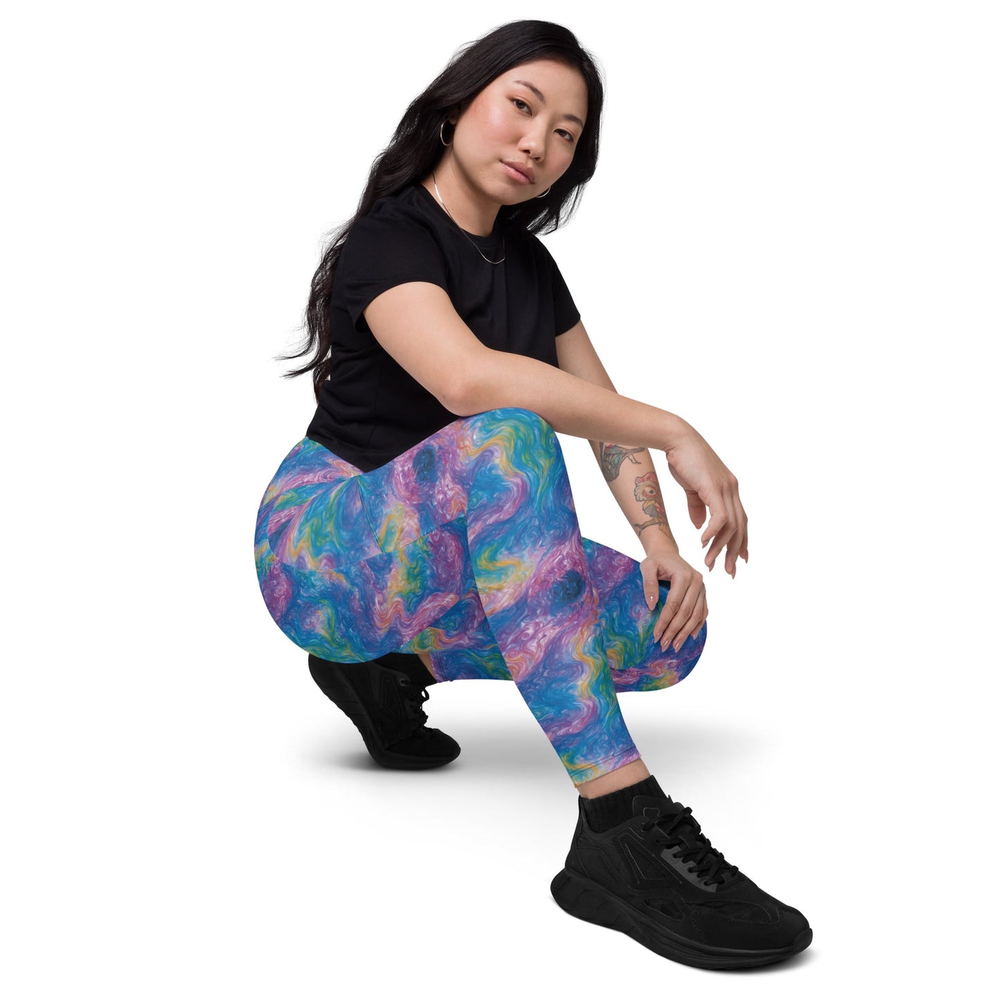 Leggings with pockets - Quantum Drift - by Jelly Kvlt